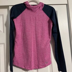 Under Armour Women’s Pink and Navy Blue Long Sleeve Shirt